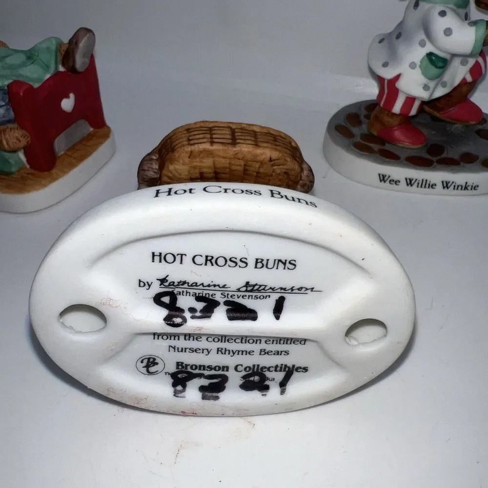 1994 Nursery Rhyme‎ Bears Bronson Stevenson Figurines Lot Of 5 - No Boxes